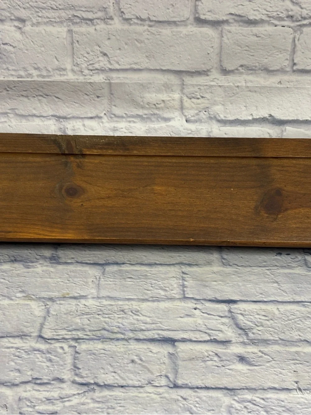 Vintage Wooden Wall Shelf • Heart Cutout • 24” • Primitive Peg Rack Cottage Core